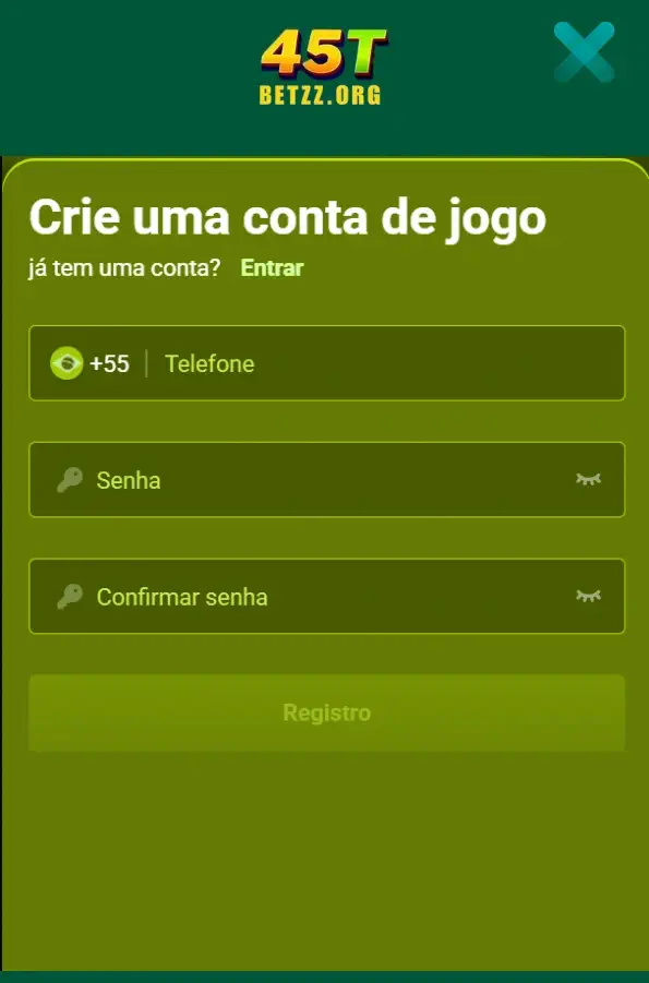 registro e conecte-se